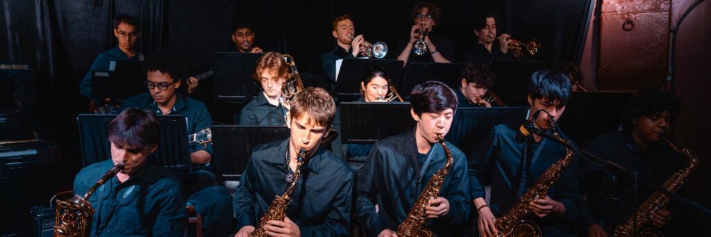 Five quintet or small group shown, in a group setting