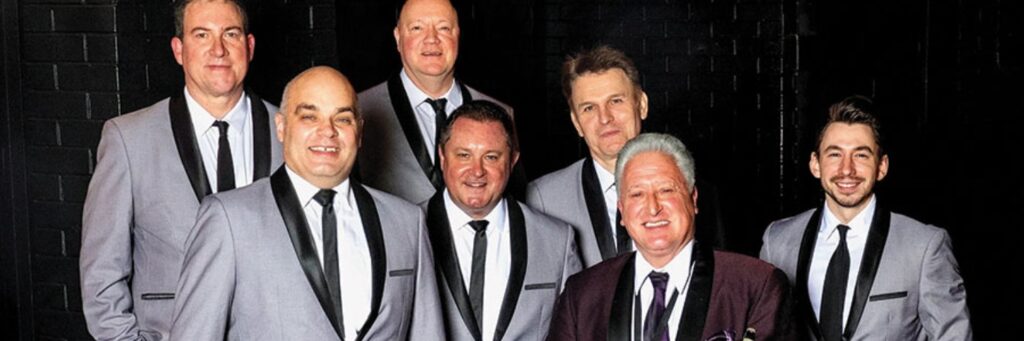 Six quintet or small group shown, with two ties, in a group setting