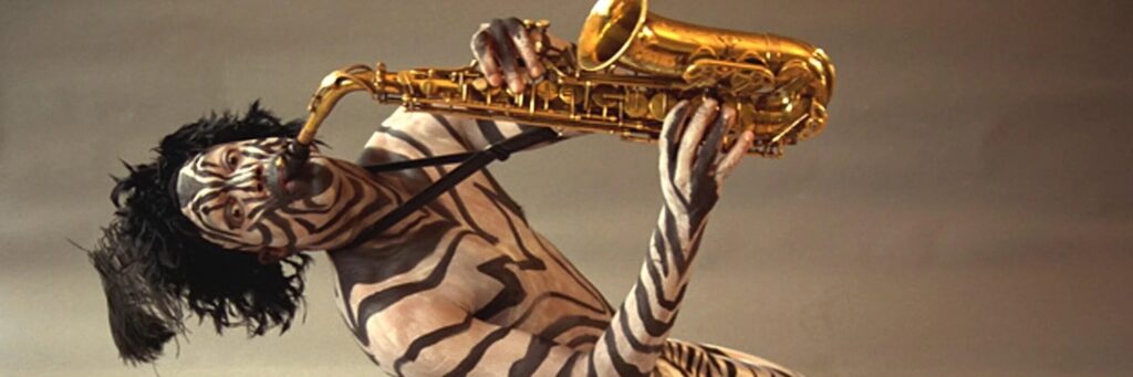 A zebra shown
