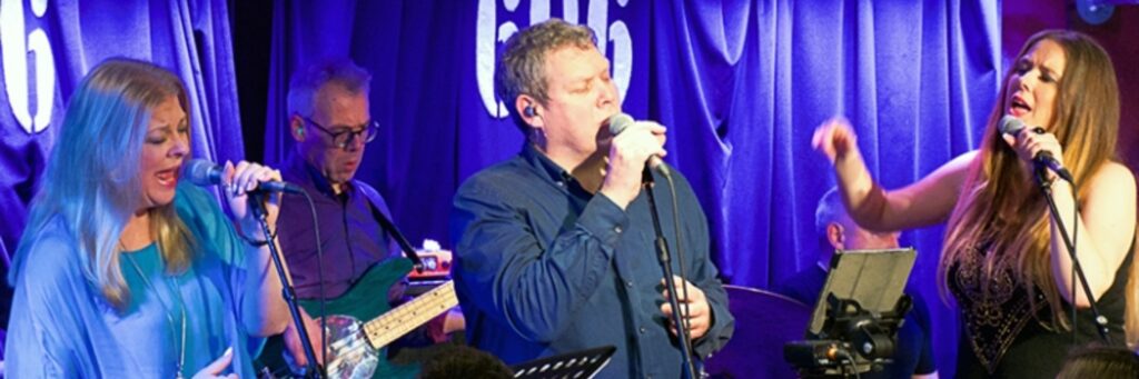 Five quintet or small group shown, in a group setting