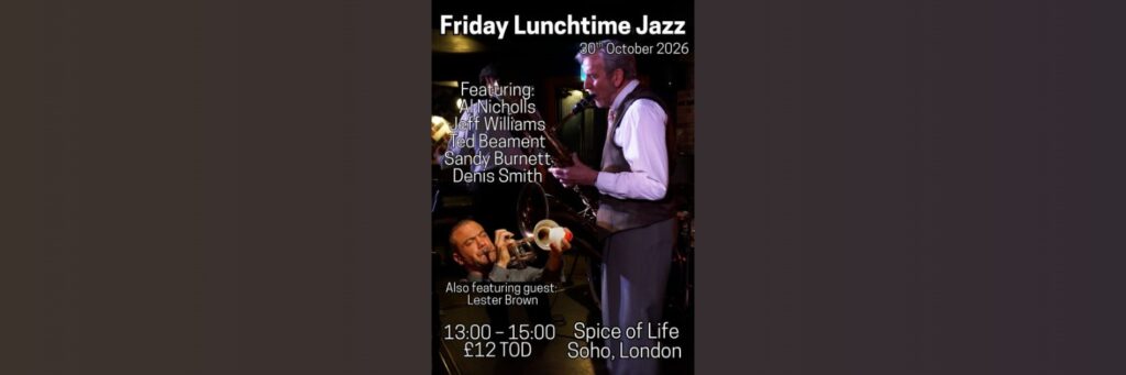 Friday Lunchtime Jazz – TOD @ Spice of life, Spicejazz