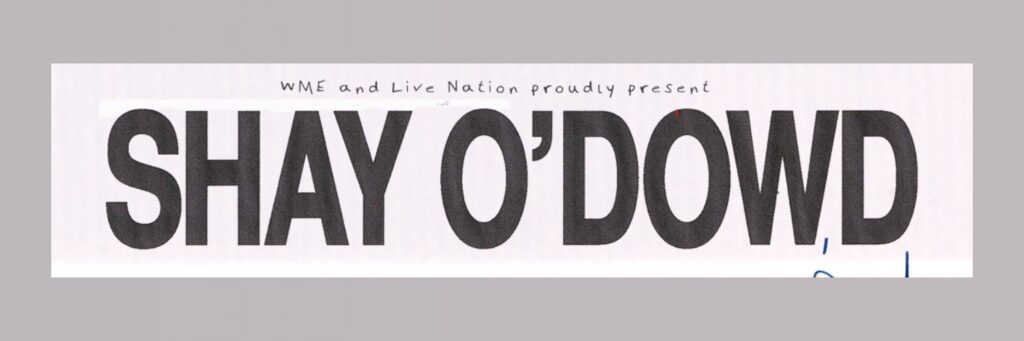 SHAY O’DOWD @ The Grace